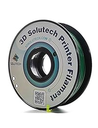3D Solutech  Filamento PLA para impresora 3D, verde real, filamento de 1.75 mm; precisión dimensional +   0.03 mm, 2.2 lb, 1 kg, 100  plástico de Estados Unidos