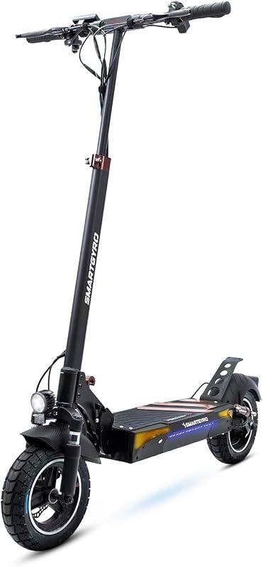 Speedway Pro - Patinete Eléctrico de 48V, 1000W Pot. Máxima, Batería 15Ah, Autonomía 60 Km, Ruedas de 10 Pulgadas Dual Grip, Suspensiones, Triple Frenada, Certificado DGT