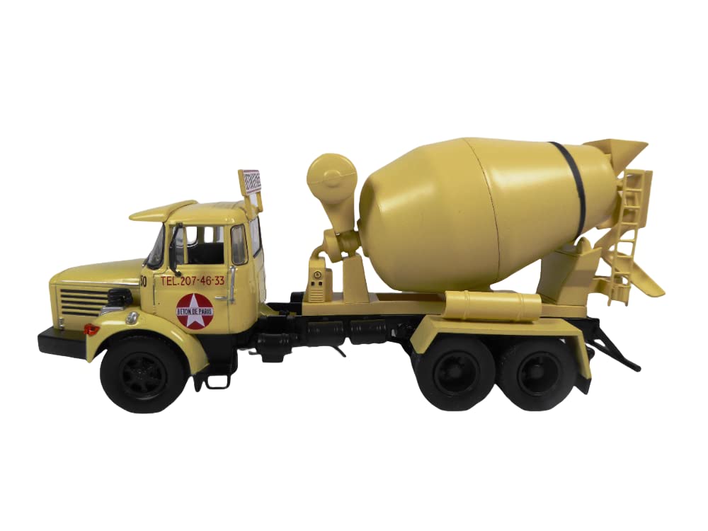 OPO 10 - Toupie Truck 1:43 compatible with Berliet Mixer Béton de Paris 1969 - BER05