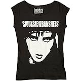 Siouxsie and the Banshees Face Print Junior's Fitted Cut Tee Shirt