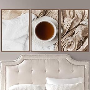 signwin 3 Piece Framed Canvas Wall Art Cup...