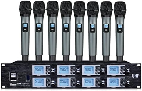 wireless karaoke microphone UHF 8 Channels Wireless Microphone mic System