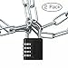 2 Pack Combination Lock 4 Digit Padlock for School, Gym & Sports Locker,Luggage Suitcase Baggage Locks,Filing Cabinets,Fence,Toolbox,Case(Black),Set Your Own Combination