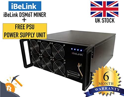 iBeLink DSM6T 6TH/s Blake256 Miner + Power Supply