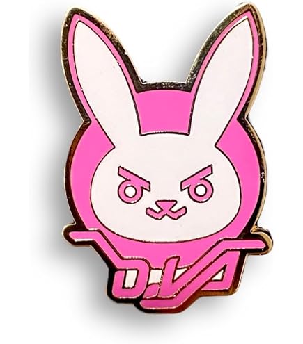 JINX Overwatch D.Va Charm 3D Bunny Key Chain, Pink, 1.75