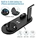 Wireless Charger 4 in 1 Wireless Charging Dock Compatible Apple Watch and Airpods, Qi Fast Wireless Charging Pad Stand Compatible iPhone X/XS/XR/Xs Max/8/8 Plus and All Mobile Phone