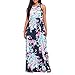 Perman Womens Dress, Summer Sleeveless Floor-Length Loose Plus Size Maxi Casual Beach Dress (XX-Large, Dark Blue)