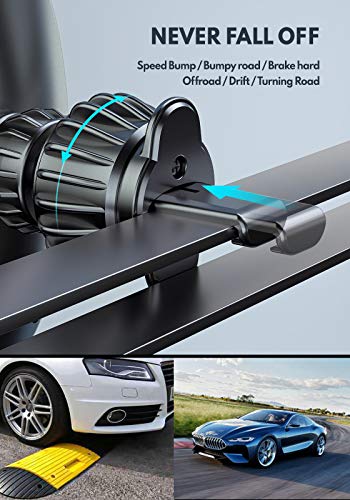 Phone Car Holder, DracoLight Car Phone Holder Mount, Universal Cell phone Holder Clip Mount Cradle for Car Air Vent Compatible iPhone 12/11 pro/XS/XR/X/8/7, samsung Galaxy, Pickup Truck vehicle