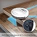 Pure Clean Automatic Robot Vacuum – Robotic Auto Home Cleaning for Clean Carpet Hardwood Floor – Cleaner Bot Self Detects Stairs – HEPA Filter – PUCRC25 (White) (Renewed)thumb 4
