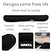 Kimita Durable Comfortable Lightweight Memory Foam Non Slip Keyboard Wrist Rest Pad Support For Office, Computer, Laptop & Mac - For Long Hours Work, Gaming, Mouse Rest, Easy Typing & Pain Relief