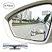 Slim Square Blind Spot Mirror, Ampper HD Glass Frameless Convex Rear View Mirror, Pack of 4