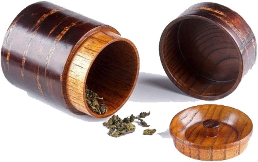 Jujube Wood Tea Canister Handcraft Furniture (S7.5cm)