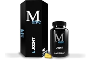 Mdrive Joint Support Supplement for Men - Supports Healthy Joint Function, Flexibility, Comfort & Mobility - Features UC-II Collagen, Turmeric Curcumin & Sodium Hyaluronate from Hyaluronic Acid, 30ct