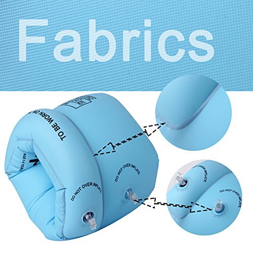 SUP Kayak Accessories Swim Arm Bands Floatation Sleeves Ring Swim Tube Emergency Survival Kit - 2 Packs Pro Inflatable Floats for Adult and Kids, Water Wings Swimming Belts Training Equipment Aid