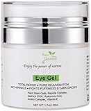 Eye Cream for Dark Circles and Puffiness - Natural Anti Aging Under Eye Cream Gel with Hyaluronic Acid - Anti Wrinkle Eye Cream for All Skin Types 1.7 oz / 50 ml