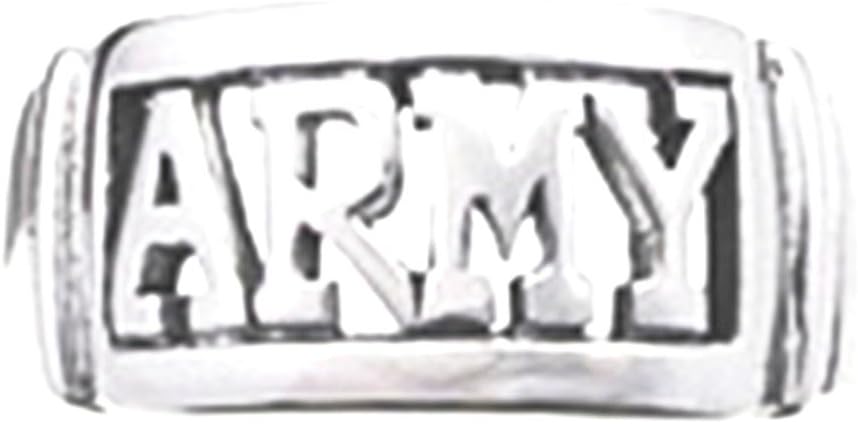 Tressa Sterling Silver Army Armed Forces Ring- Army Size 7