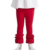 DIPUG Toddler and Baby Girls Leggings Ruffle Pants Little Kids Legging 6M-6T