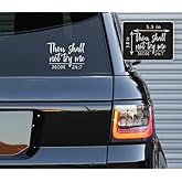 Printbeat Thou Shall Not Try Me Mom 24:7 -n Vinyl Decals Stickers for Cars, Van, Trucks, Laptop (White, 5.5 x 3.8)