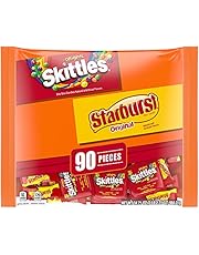 SKITTLES & STARBURST Fun Size Halloween Candy Assortment - 34.71oz/90ct