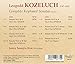 Kozeluch: Complete Keyboard Sonatas, Vol. 1