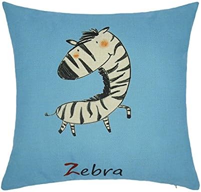 UTPO Lovely Animals Cotton Linen Square Decorative Throw Pillow Case Cushion Cover 18 X 18 Inch (45CM X 45CM)