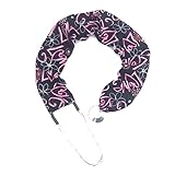 Stethoscope Covers Handmade Variety Patterns Colors 100% Cotton Scrunchie (Black Pink Love)