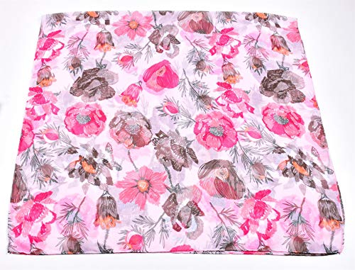 image for Woogwin Women's Cotton Scarves Lady Light Soft Fashion Solid Scarf Wra
