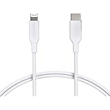 AmazonBasics USB-C to Lightning Cable, MFi Certified Charger for iPhone 11 Pro/11 Pro Max - White, 6-Foot