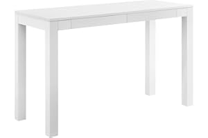 Ameriwood Home Parsons Xl Desk with 2 Drawers, White
