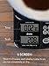 dretec Digital Drip Coffee Scale with Timer, Multifunction Kitchen Food Scale, 1g to 2kg, Black, Officially Tested in Japan (Batteries Included)