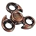 Fidget Spinner Metal, Alquar Eagle Eye Antique Pure Copper Tri Hand Spinner, Customized Professional Spinner Bearing Quiet Smooth Spin, Luxury Metal GiftBox Set