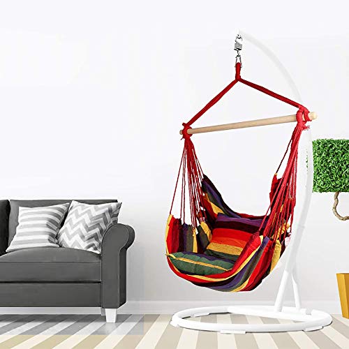 SUNASQ Hängesessel, Hängesessel im Indoor und Outdoor, Hängesitz mit 2 abnehmbaren Kissen, Hängestuhl mit dickem Seil… – Bild 8