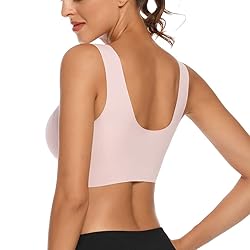WOWENY Wirefree Padded Bras for Women Full Coverage