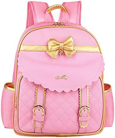 Barbie orthopedic/ergonomic elementary school bags books children backpack/portfolio for girls (Pink)