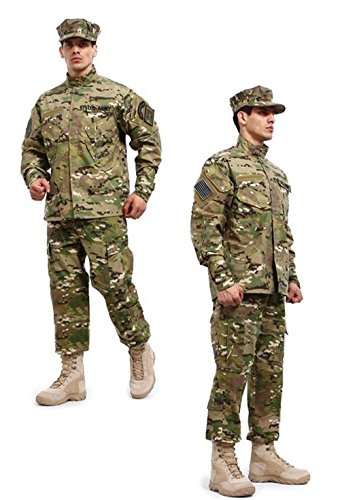Noga Camouflage Suit Combat Bdu Uniform Military Uniform Bdu Hunting Suit Wargame Paintball Coat+pants (CP CAMO, L)