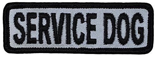 HIGH VISIBILITY - Reflective SERVICE DOG Embroidered Patch (1