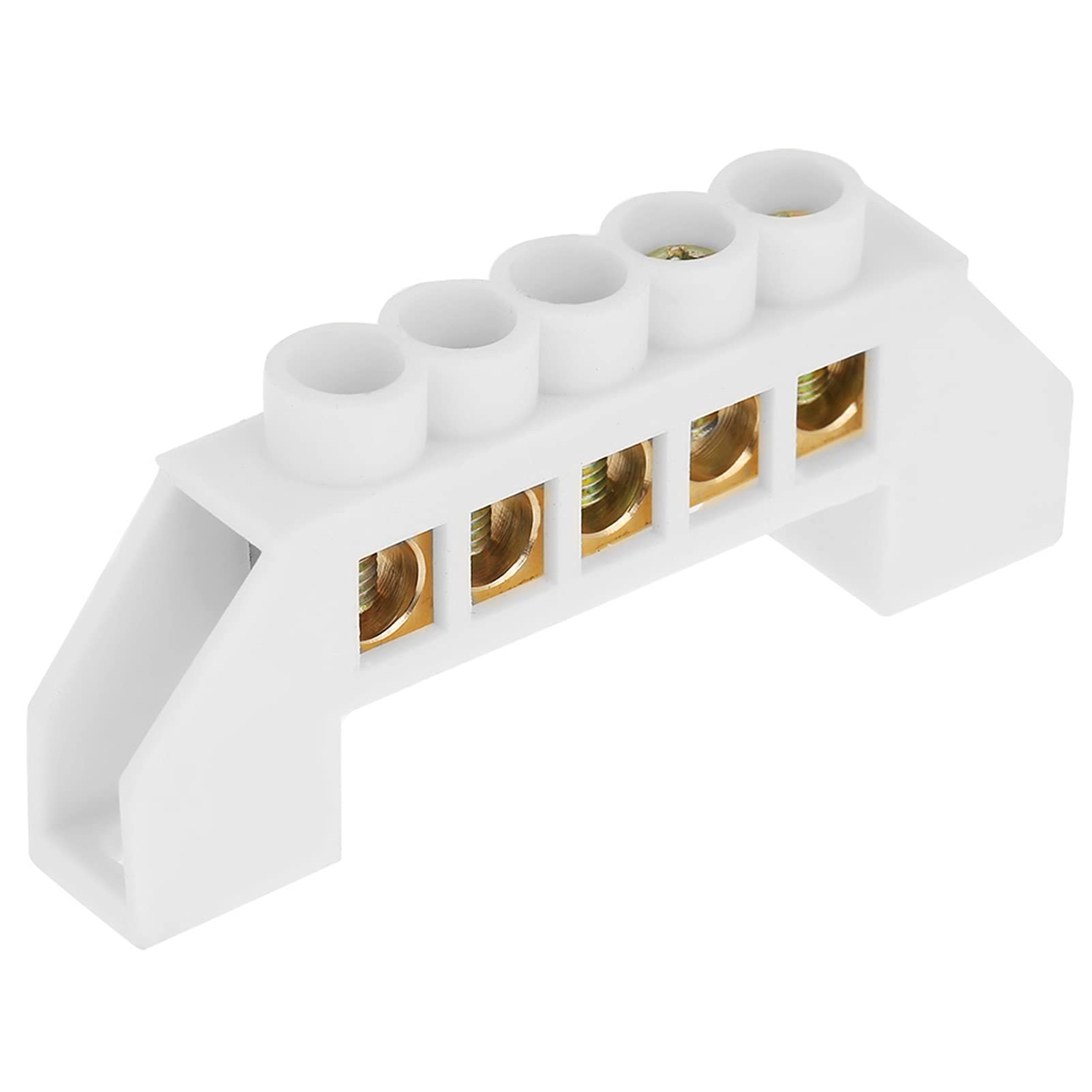 10pcs 5 Hole Bridge Design Electrical Distribution Wire Screw Brass Terminal Block Connectors for Distribution Box terminal block distribution box