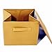 Unique Home Townhouse Rugs Foldable Storage Cube Basket Bin Organizer Containers Drawers Fabric Drawer,6pc Set,Khaki