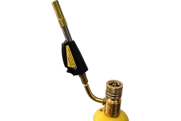 QWORK Turbo Torch Tips, Torch Swirl, MAP-Pro/LP Gas, Self Lighting, Gas Self Ignition Turbo Torch Regulator Brazing Soldering