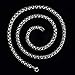 Estendly 2mm-7mm 16-38In Stainless Steel Rolo Chain Necklace Crude Chain Necklace for Men Women Jewelry