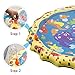 Sprinkle and Splash Play Mat, 39in-Diameter Splash Play Mat, Water Outdoor Mats for Hot Summer Swimming Party Beach Pool Play, Kids Summer Gifts (Blue 1)