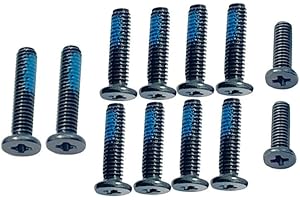 HSSDTECH Black Lower Bottom Base Cover Case Screws for Asus TUF Gaming A15 FA507 FA507RC FA507RF FA507RW FA507RM FA507RR FA50