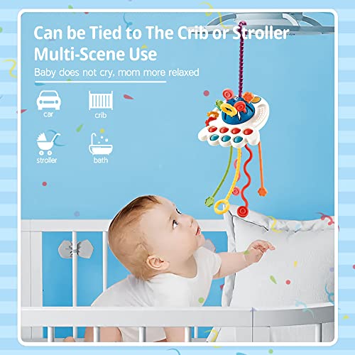 Tybasthe Montessori Toys for Babies 612 Months, Pull String Baby