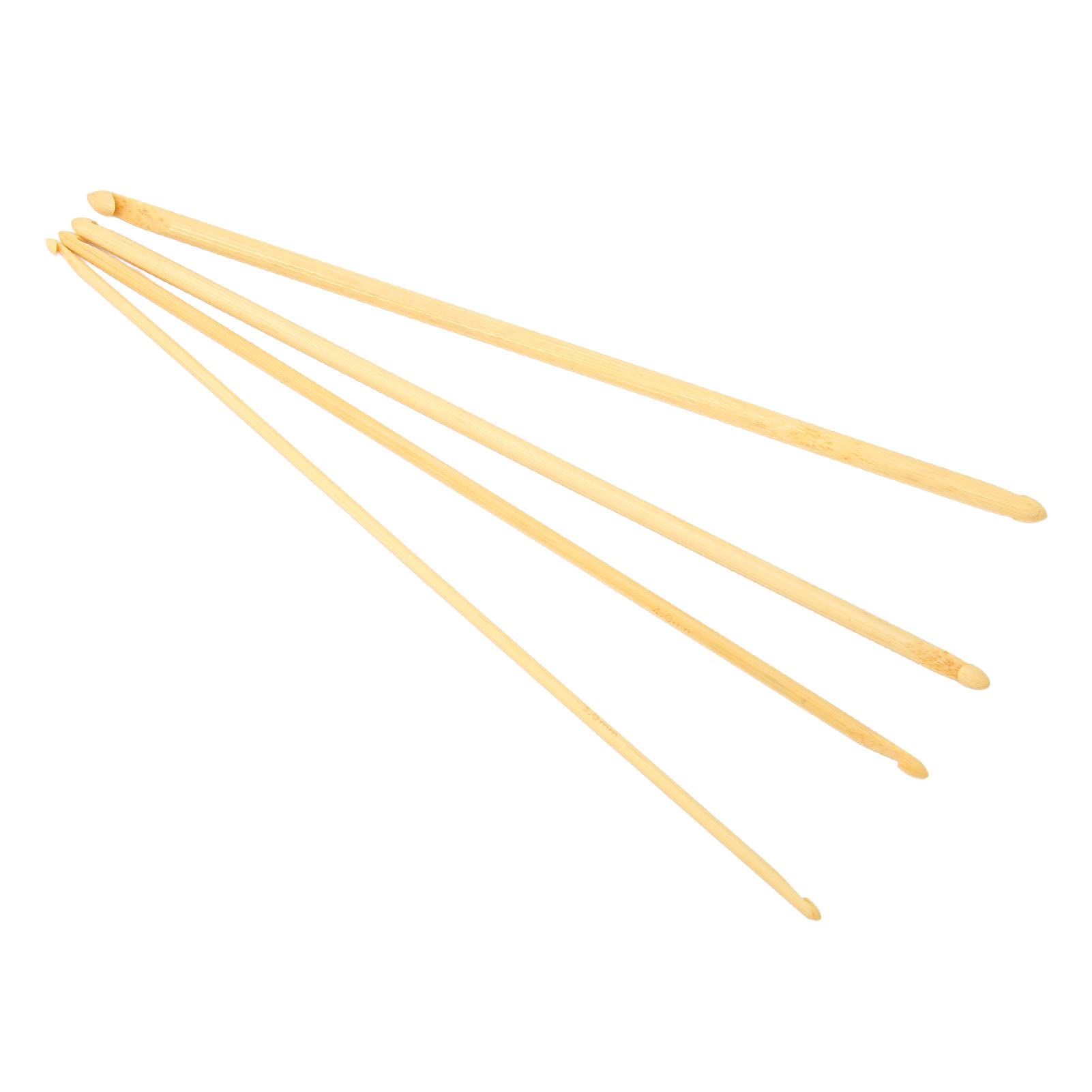 Anti Slip Double Ended Tunisian Crochet Hooks Set 4Pcs 9.4in Long Assorted Size for Knitting and Sewing