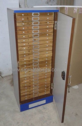 Microscopic Slide Storage Cabinet Store 5 000 Slides Of 75mm X 25mm Wood Amazon In Industrial Scientific