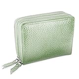 Privé RFID Blocking Women's Wallet - Luxury Geniune Leather Wallet - Identity Theft Protection and Credit Card Protector - Keep Credit Card Information Safe and Secure - Aqua