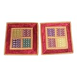 Mogul Indian Cushion Cover Zari Work Handmade Couch Velvet Ethnic Pillow Shame