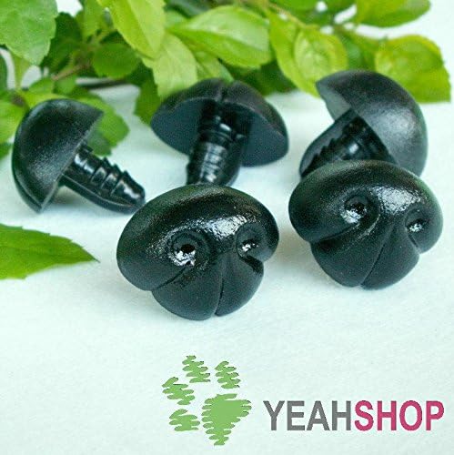 25mmx20mm Black Dog Nose/Safety Nose/Plastic Nose - 15pcs