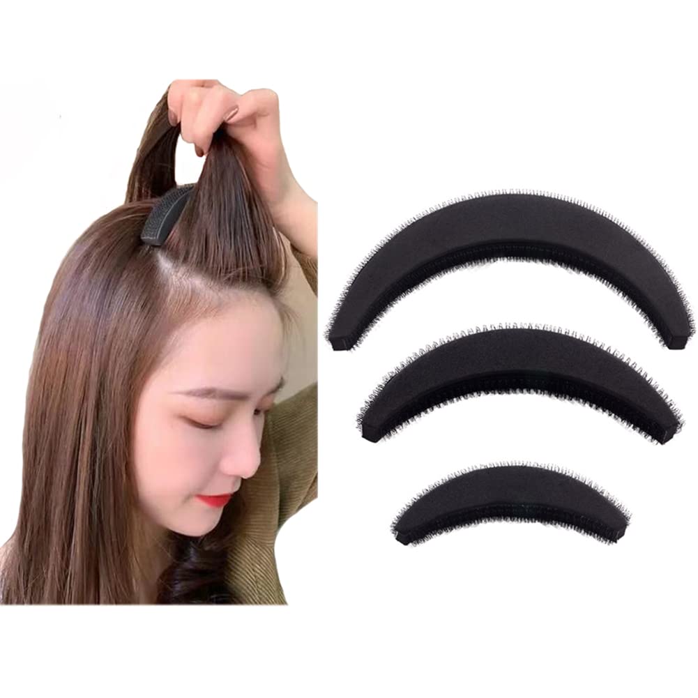 3Pcs Back Bump it up Volume Hair Insert Tools - Styling Accessories for Women & Girls (Large, Medium, Small)