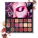 Pressed Pigmented 18 Color Eyeshadow Palette Velvet Matte Glitter Smoky Eye Makeup Palette 10 Matte + 8 Shimmery Eye Shadow